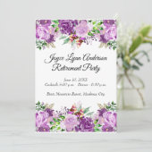 Ruhetabelle Programm Lila Blume (Stehend Vorderseite)