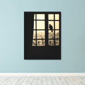 Ruhetaube Leinwanddruck (Insitu (Holzboden))