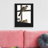 Ruhetauben Leinwanddruck (Insitu (Wohnzimmer))