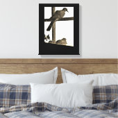 Ruhetauben Leinwanddruck (Insitu (Schlafzimmer))