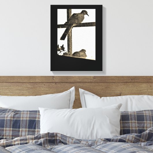 Ruhetauben Leinwanddruck (Insitu (Schlafzimmer))