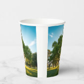 Ruhezeit mit einem großen Baum Pappbecher (Rechts)