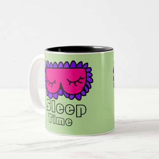 Ruhezeit Zweifarbige Tasse (Vorderseite Links)