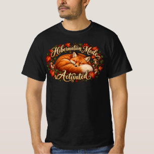 Ruhezustand Aktivierter Schlafender Fuchs T-Shirt