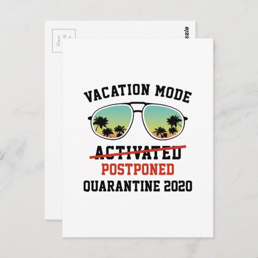 Ruhezustand aufgeschoben postkarte (Vorne/Hinten)