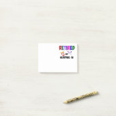 Ruhezustand und Schlafen Post-it Klebezettel (Auf Schreibtisch)