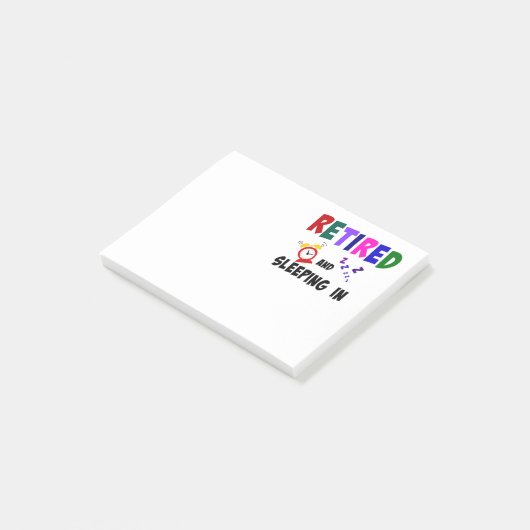 Ruhezustand und Schlafen Post-it Klebezettel (angewinkelt)