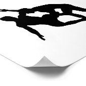 Ruhig bitte am Arbeitsplatz ringen Poster (Ecke)