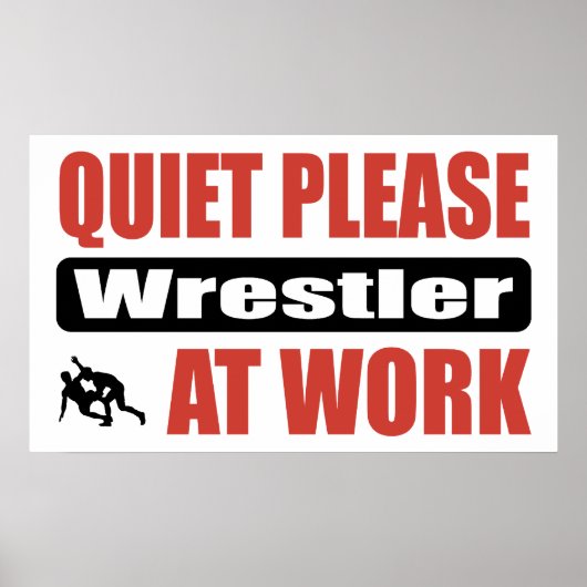 Ruhig bitte am Arbeitsplatz ringen Poster (Vorne)