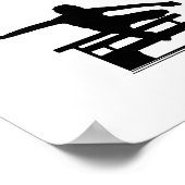 Ruhig bitte Hurdler bei der Arbeit Poster (Ecke)