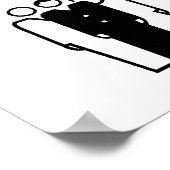 Ruhig bitte Soziologe am Arbeitsplatz Poster (Ecke)