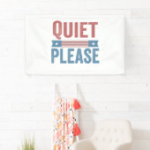 Ruhig bitte Trump Harris Debatte Präsident Banner (Insitu)