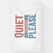 Ruhig bitte Trump Harris Debatte Präsident Banner (Vertikal)