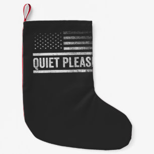 Ruhig bitte Trump Harris Debatte Präsident Kleiner Weihnachtsstrumpf