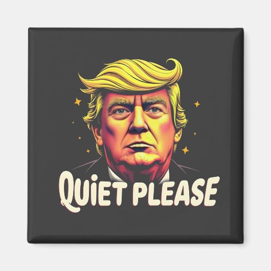 Ruhig bitte Trump Kamala Präsident Debatte Magnet (Vorne)
