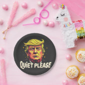 Ruhig bitte Trump Kamala Präsident Debatte Pappteller (Party)