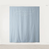 Ruhig Blau Frisch Vermählt Wandteppich (Vorderseite)