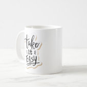 ruhig bleiben kaffeetasse (Vorderseite Links)