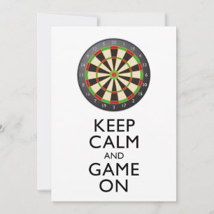 RUHIG BLEIBEN UND WEITER SPIELEN - Dartboard