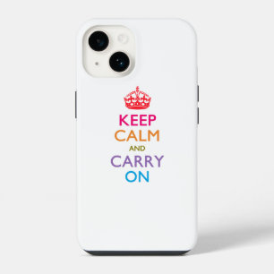 RUHIG BLEIBEN UND WEITERMACHEN Fruity Colors iPhone 14 Hülle