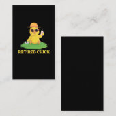 Ruhig Chick Vacation Entspannung Hühnerfleisch Mam Visitenkarte (Vorne/Hinten)