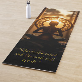 "Ruhig den Geist und das Soul wird sprechen" Yogamatte