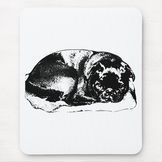 Ruhig dort, wo Sie arbeiten Mousepad (Vorne)