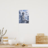 Ruhig / Engel / Wolkenhafen Poster (Küche)