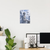 Ruhig / Engel / Wolkenhafen Poster (Heimbüro)