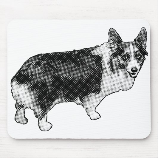 Ruhig-Fokus-Corgi-Spark Mousepad (Vorne)