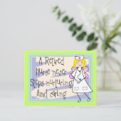 Ruhig gelegene Nurse Angel Art Cards & Gifts Postkarte (Stehend Vorderseite)