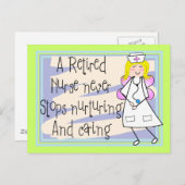 Ruhig gelegene Nurse Angel Art Cards & Gifts Postkarte (Vorne/Hinten)