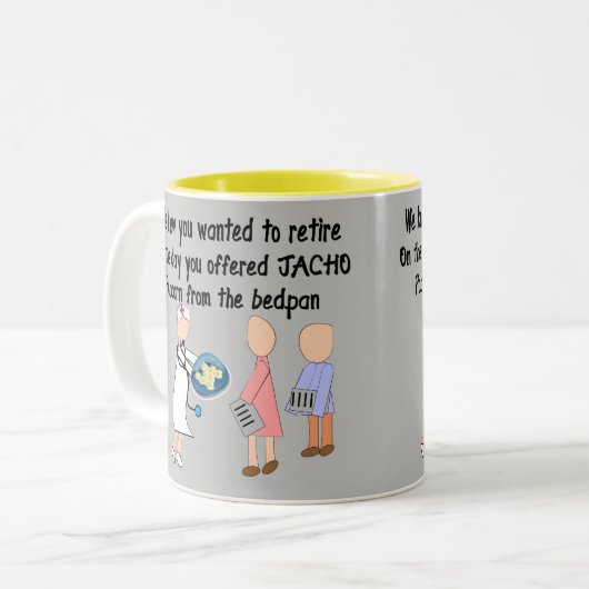 Ruhig gelegene Nurse Geschichte Geschenke Zweifarbige Tasse (Vorderseite Links)