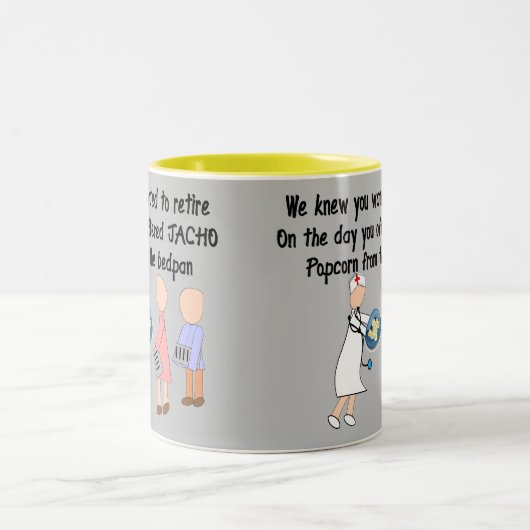 Ruhig gelegene Nurse Geschichte Geschenke Zweifarbige Tasse (Mittel)