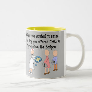 Ruhig gelegene Nurse Geschichte Geschenke Zweifarbige Tasse