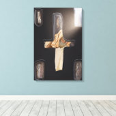 Ruhig gesehen ~ Cruciform Window, Wette Emmanuel Leinwanddruck (Insitu (Holzboden))