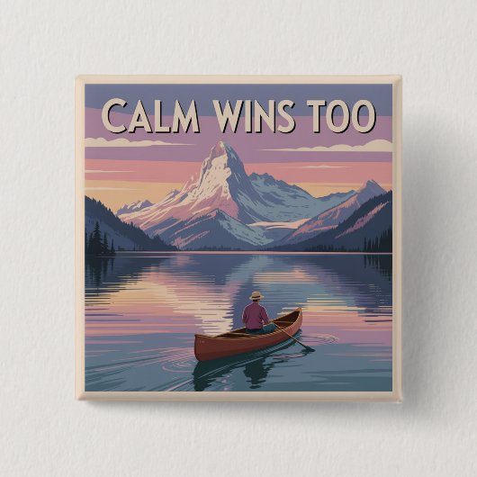 Ruhig gewinnt auch button (Vorderseite)