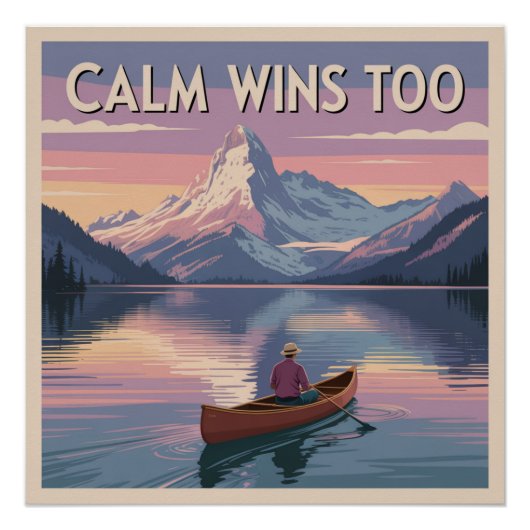 Ruhig gewinnt auch poster (Vorderseite)