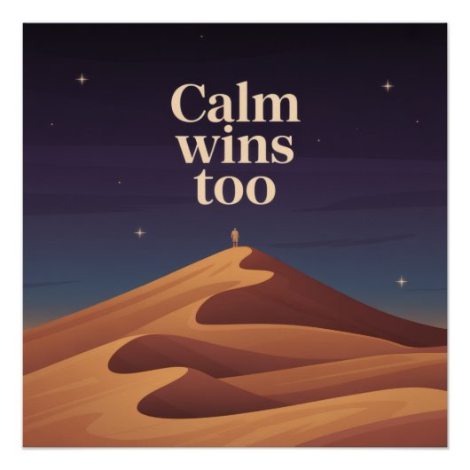 Ruhig gewinnt auch poster (Vorderseite)