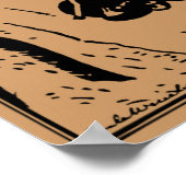 Ruhig in meinem schlafenden, witzigen Poster Print (Ecke)