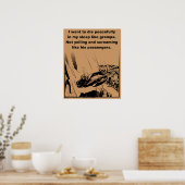 Ruhig in meinem schlafenden, witzigen Poster Print (Küche)