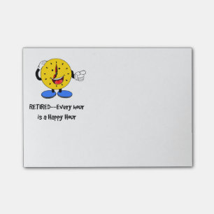 Ruhig - Jede Stunde ist eine glückliche Stunde (gl Post-it Klebezettel