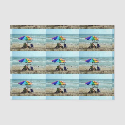 Ruhig - Jeden Tag ist Samstag. Gabelfischerei Seidenpapier (Vorderseite)