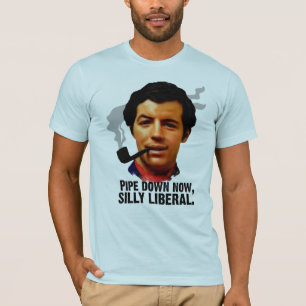 Ruhig jetzt, dummes liberales Retro-Shirt T-Shirt