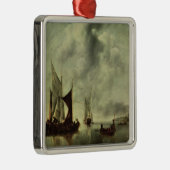 Ruhig oder, Boote nahe der Küste, nach 1651 Silbernes Ornament (Rechts)