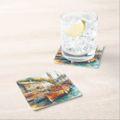 ruhig rechteckiger pappuntersetzer (Vor Ort)