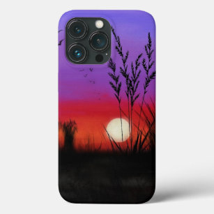 Ruhig - schöner Sonnenuntergang - Zeichnend Case-Mate iPhone Hülle