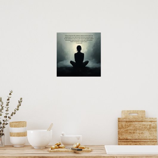 ruhig (Tür 1051) Poster (Küche)