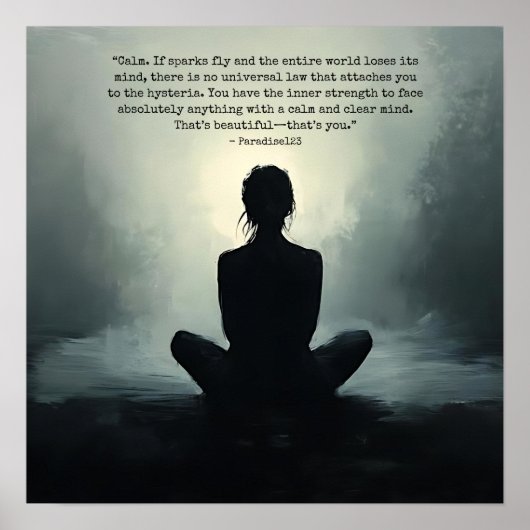 ruhig (Tür 1051) Poster (Vorne)