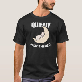 Ruhig Unbeeindruckt Minimales Nacht-Ästhetik T-Shirt